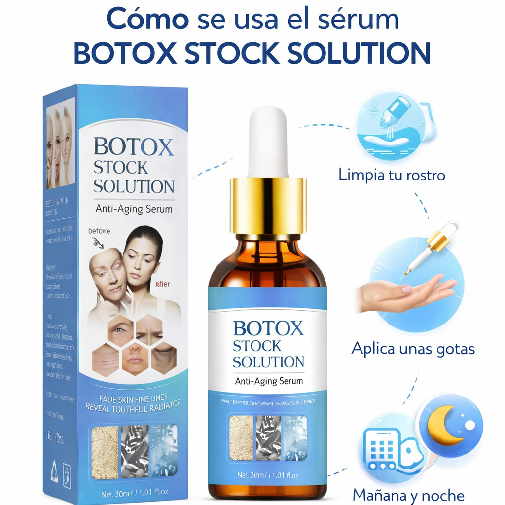 Botox Stock® Solution- Fórmula Profesional de Alta Pureza - Paga al Recibir + Envío Gratis🚗🏠🔥👌