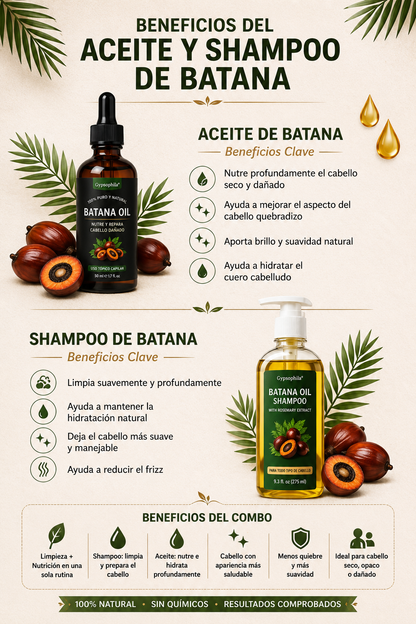 Combo Batana Shampoo 275ml  + Aceite 50ml