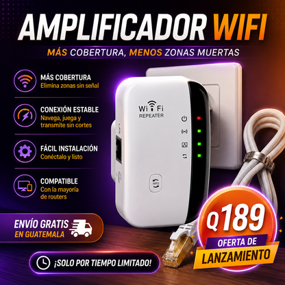 📶 WIFI REPETIDOR – AMPLIFICADOR DE SEÑAL + ENVIO GRATIS 🚚