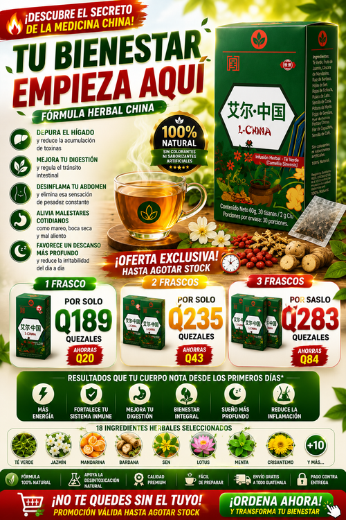 TÉ YIGAN CHINO X30 — El Ritual Ancestral para Sentirse Limpio, Ligero y Saludable + ENVÍO GRATIS