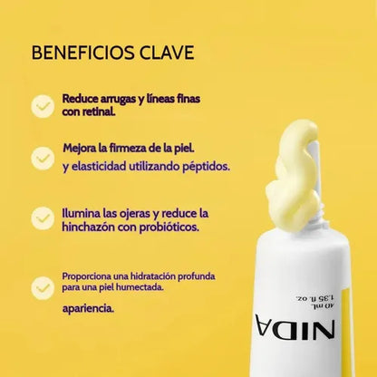 NIDA® Crema Hidratante Anti-Edad Coreana + Crema para Contorno de Ojos, ¡Empieza a cuidar tu piel desde hoy! 💁🏻‍♀️