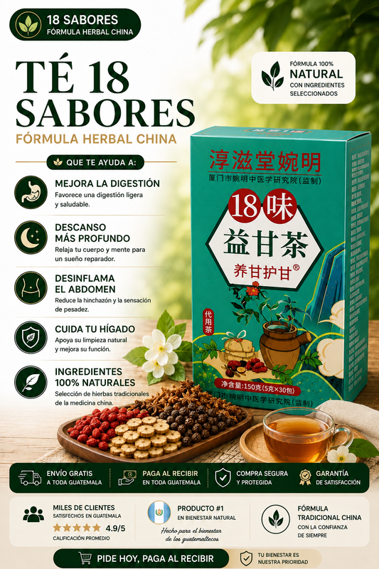 TÉ YIGAN CHINO X30 —Tu Bienestar para Sentirte Ligero y Saludable
