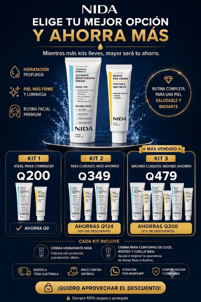 ✨ Cuida tu piel con NIDA y recibe ENVÍO GRATIS