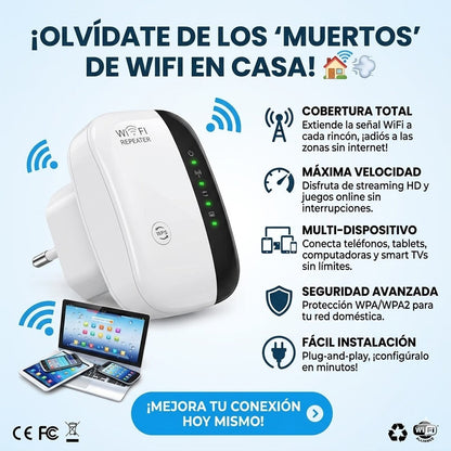 📶 WIFI REPETIDOR – AMPLIFICADOR DE SEÑAL + ENVIO GRATIS 🎁🚚