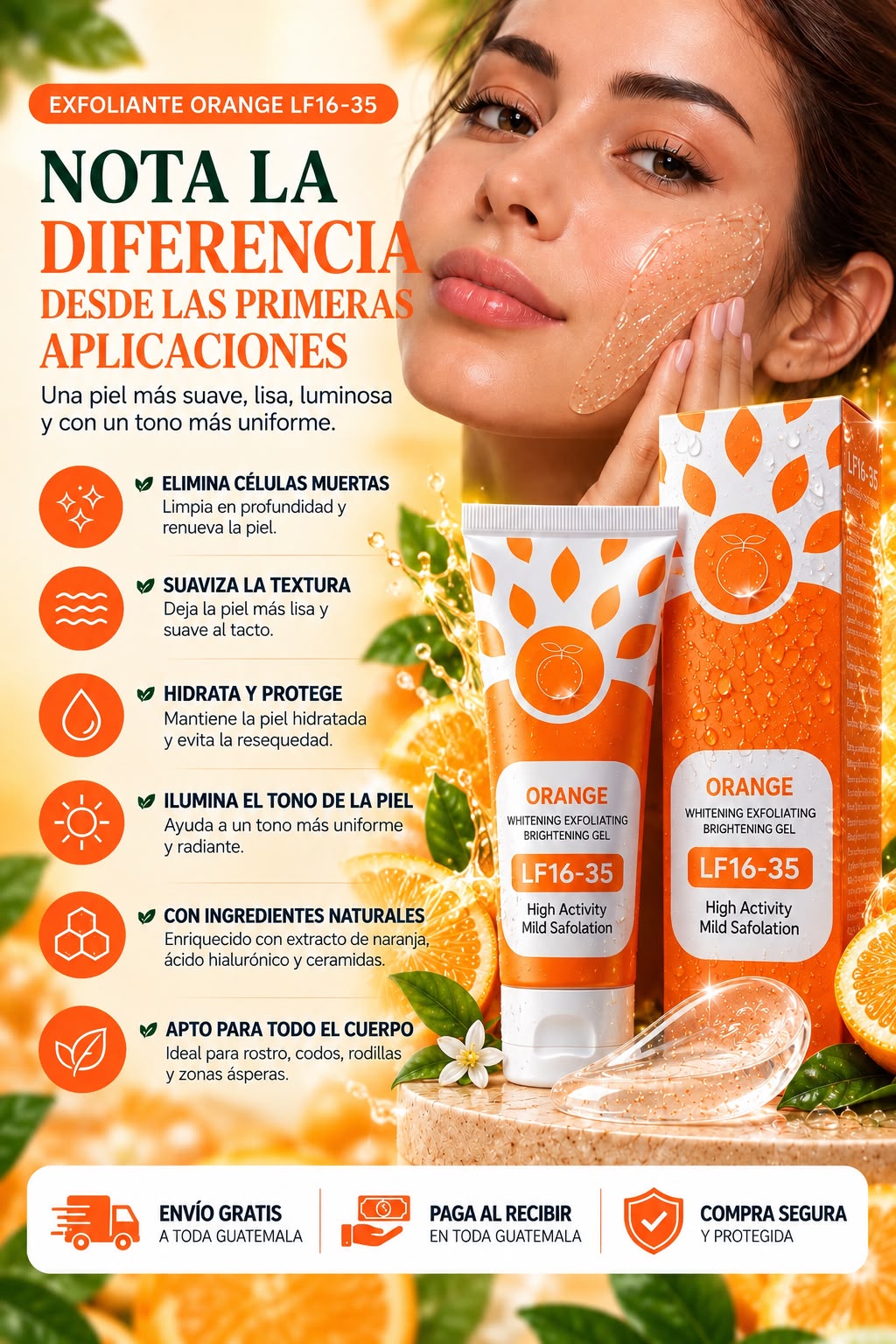 GEL EXFOLIANTE ILUMINADOR - Una piel con apariencia más suave y luminosa