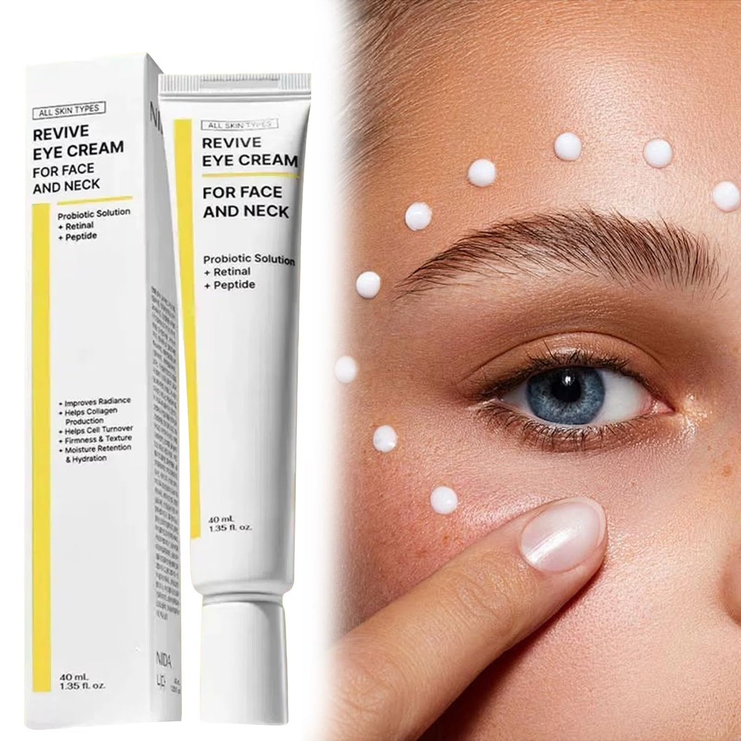 NIDA® Crema Hidratante Anti-Edad Coreana + Crema para Contorno de Ojos, ¡Empieza a cuidar tu piel desde hoy! 💁🏻‍♀️